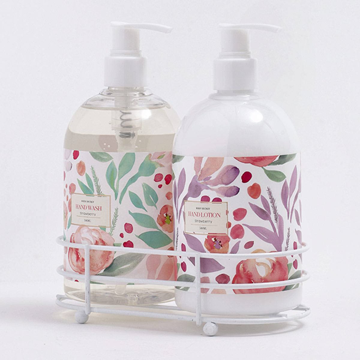 DÚO CUIDADO DE MANOS BODY SECRET LOCIÓN+JABÓN STRAWBERRY 500ML+500ML - 4