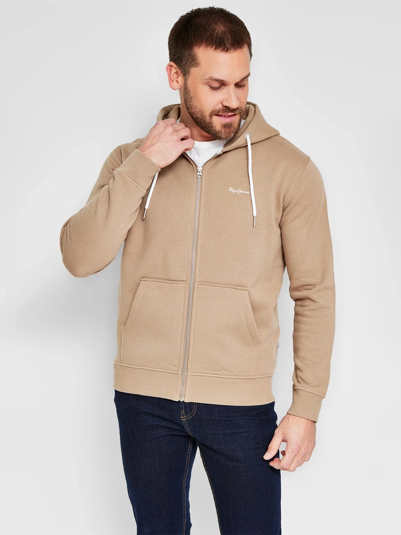 POLERÓN HOMBRE PEPE JEANS ALGODÓN BÁSICO CIERRE - 1