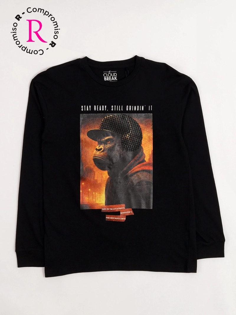 POLERA NIÑO CLOUDBREAK MANGA LARGA - 1