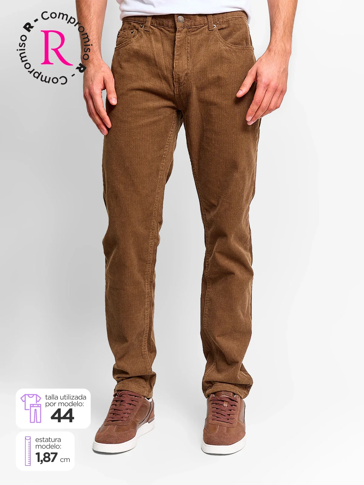 PANTALÓN HOMBRE KENNETH STEVENS ALGODÓN COTELÉ - 1