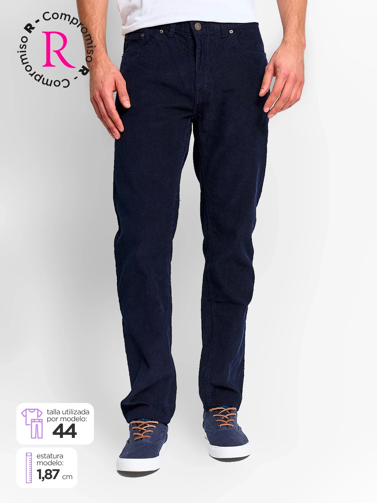 PANTALÓN HOMBRE KENNETH STEVENS ALGODÓN COTELÉ - 1