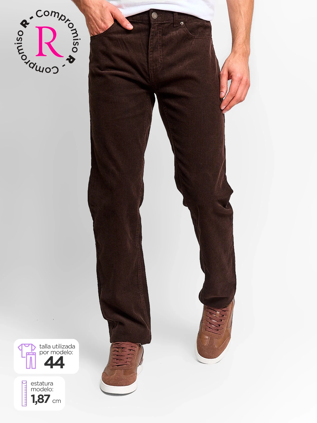 PANTALÓN HOMBRE KENNETH STEVENS ALGODÓN COTELÉ - 1