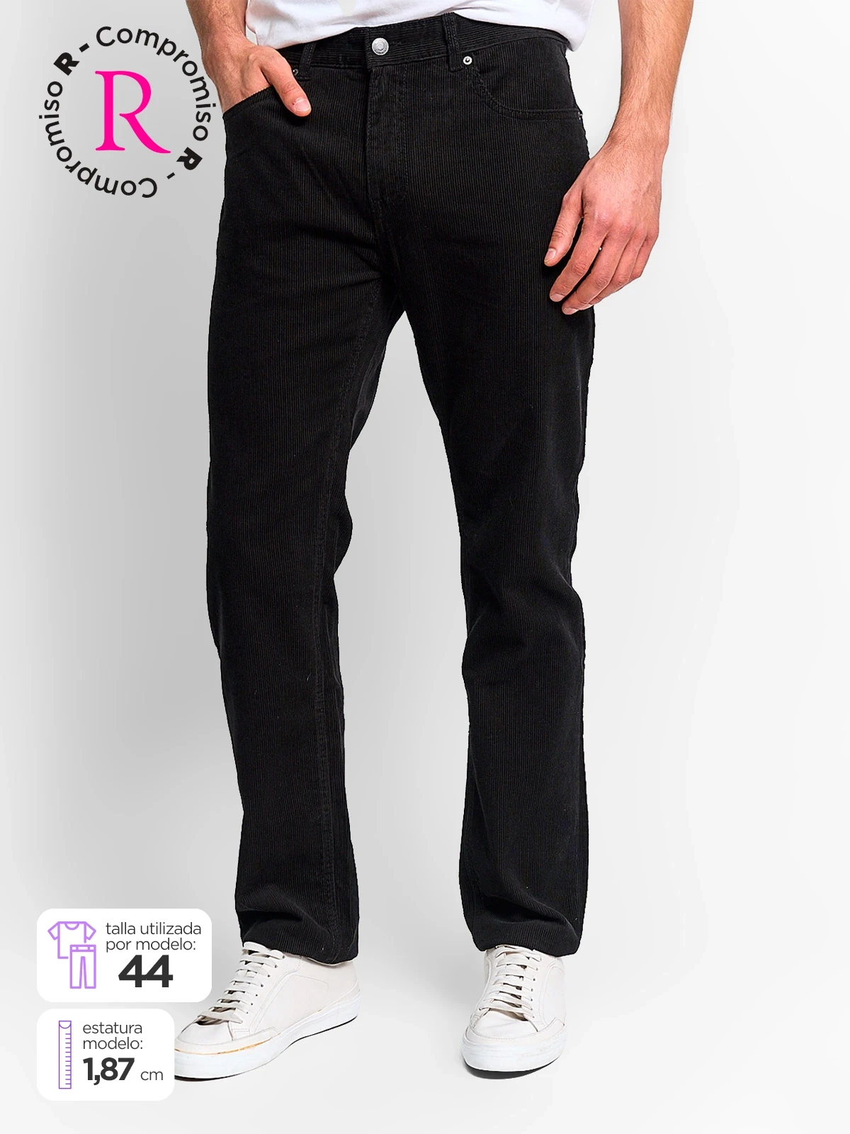 PANTALÓN HOMBRE KENNETH STEVENS ALGODÓN COTELÉ - 1
