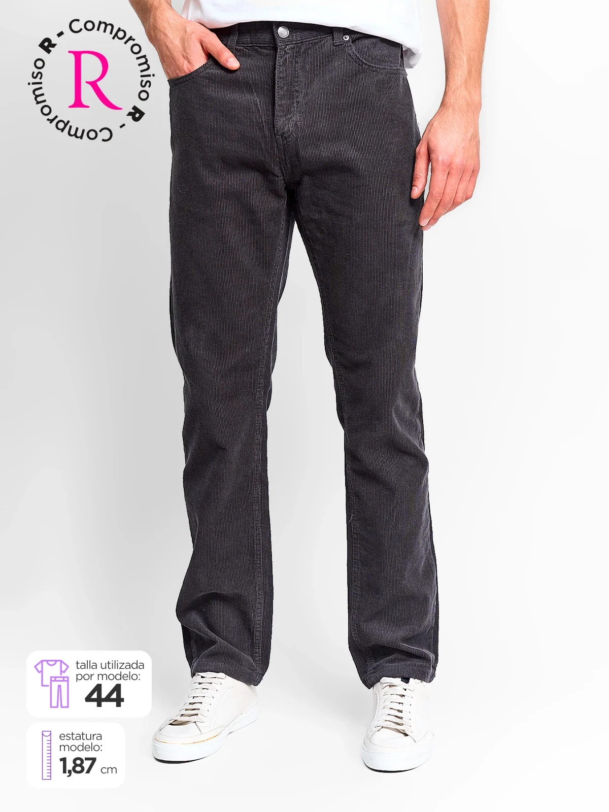 PANTALÓN HOMBRE KENNETH STEVENS ALGODÓN COTELÉ - 1