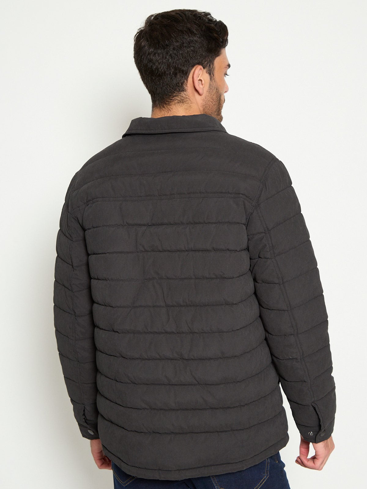 CHAQUETA HOMBRE HALF CUELLO CAMISERO - 2