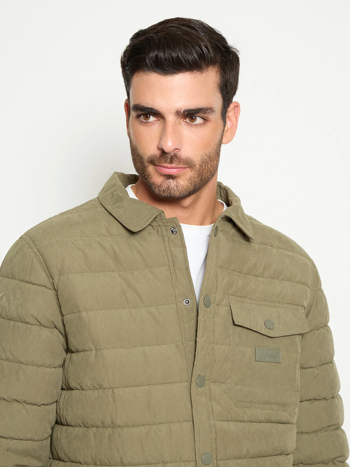 CHAQUETA HOMBRE HALF CUELLO CAMISERO - 3