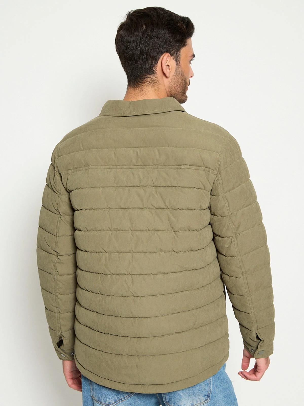 CHAQUETA HOMBRE HALF CUELLO CAMISERO - 2