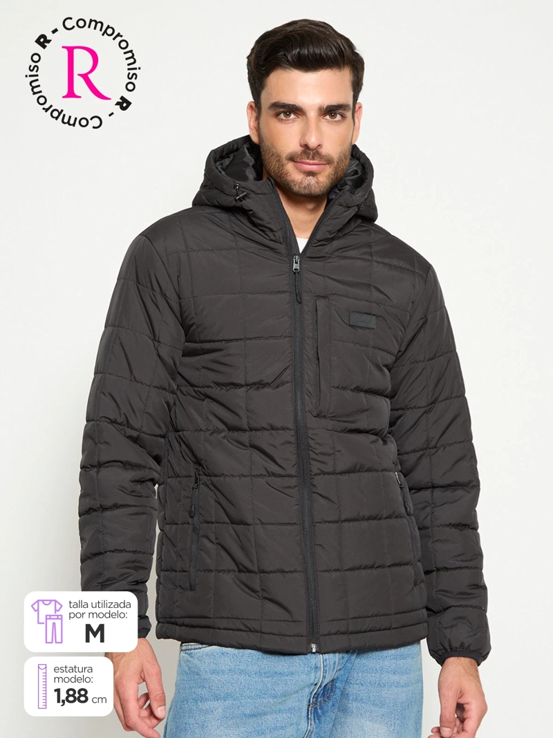 PARKA HOMBRE HALF CUADROS - 1