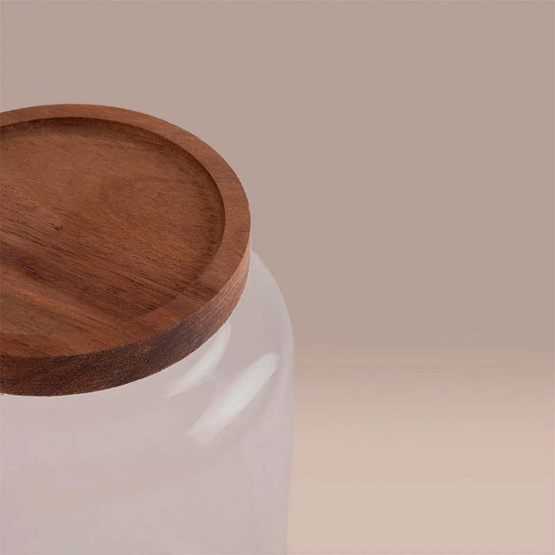CANISTER MAISON LINETT VIDRIO MADERA L - 3