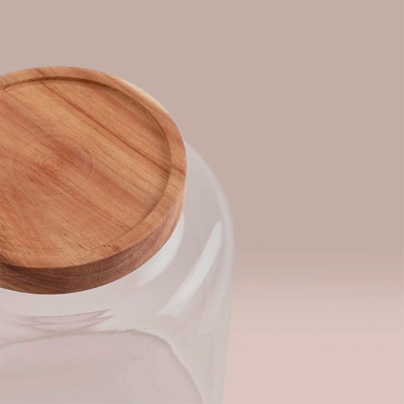 CANISTER MAISON LINETT VIDRIO MADERA M - 3
