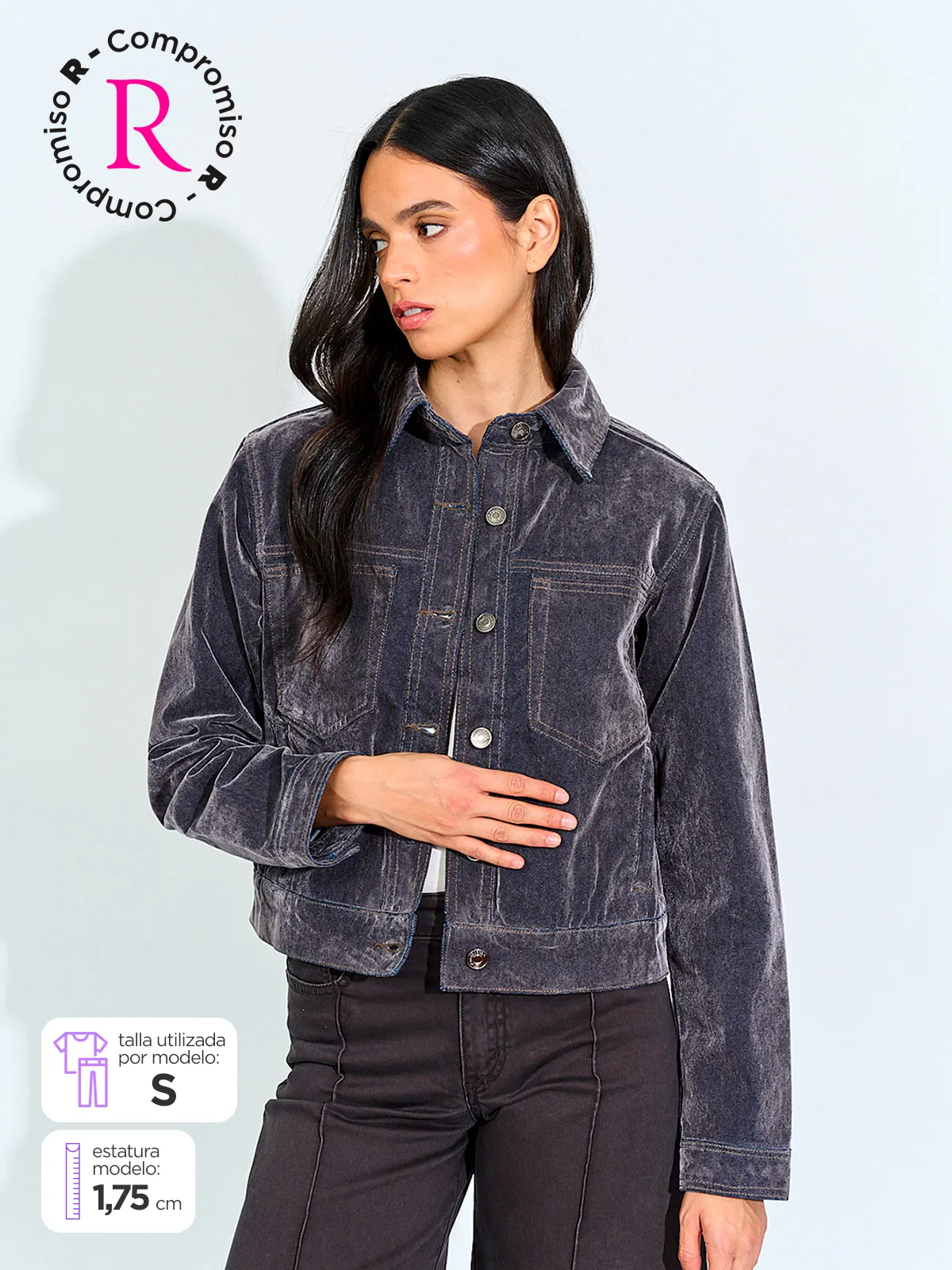 CHAQUETA MUJER BARBADOS ALGODÓN VELVET - 1