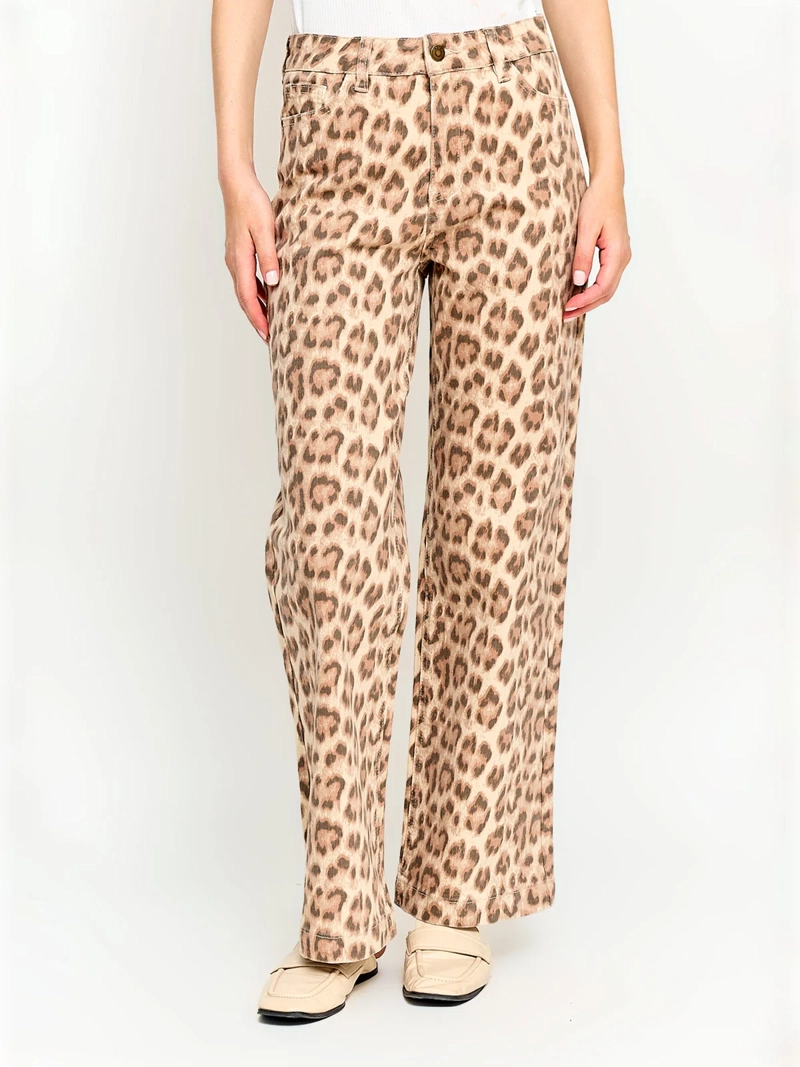 JEANS MUJER AZIZ ALGODÓN REGULAR ANIMAL PRINT - 2