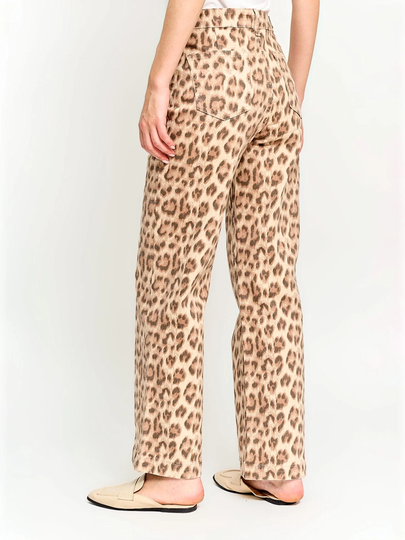 JEANS MUJER AZIZ ALGODÓN REGULAR ANIMAL PRINT - 3