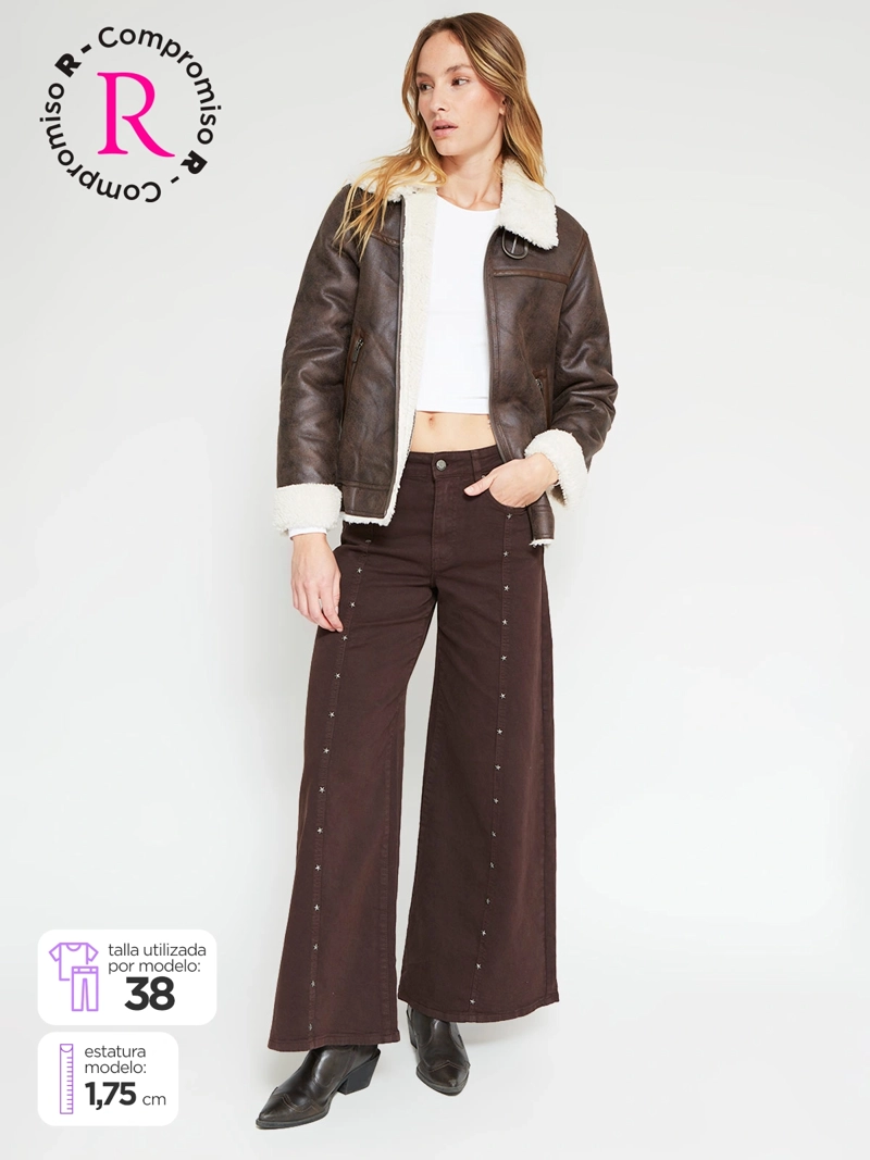 JEANS MUJER BARBADOS ALGODÓN WIDE LEG - 1