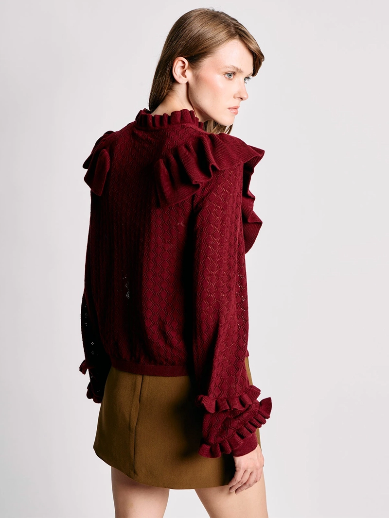 SWEATER MUJER MARQUIS RUCHAS DESAGUJADAS - 2