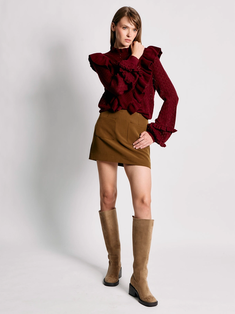 SWEATER MUJER MARQUIS RUCHAS DESAGUJADAS - 4