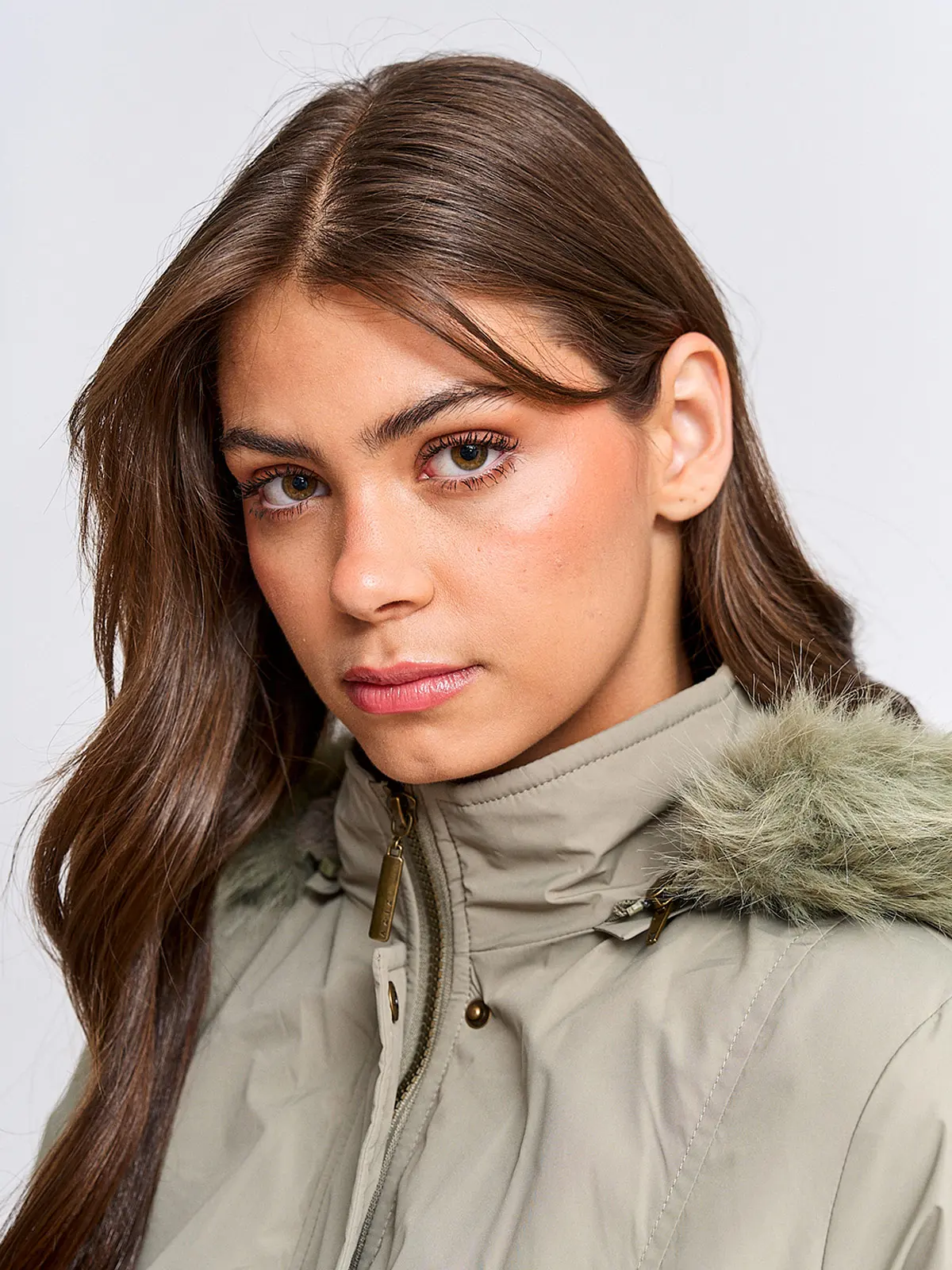 PARKA MUJER AZIZ LARGA FORRADA GORRO - 3