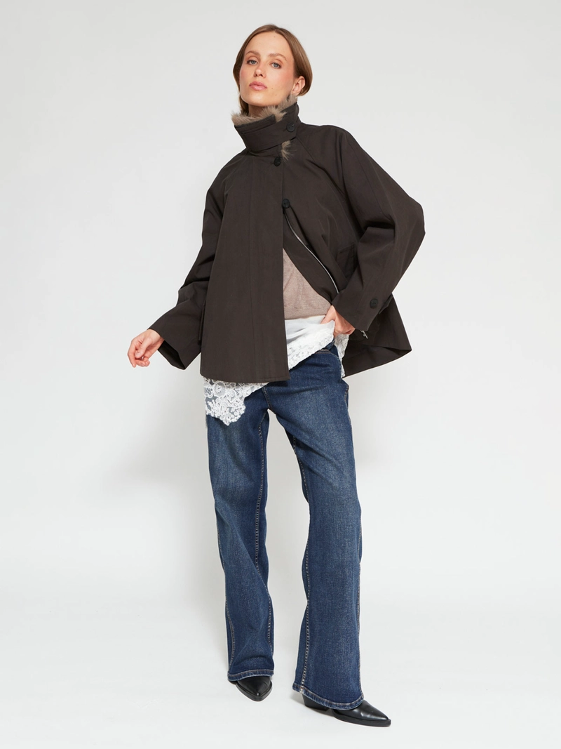 CHAQUETA MUJER MARQUIS ALGODÓN TRENCH CUELLO PELOS - 4