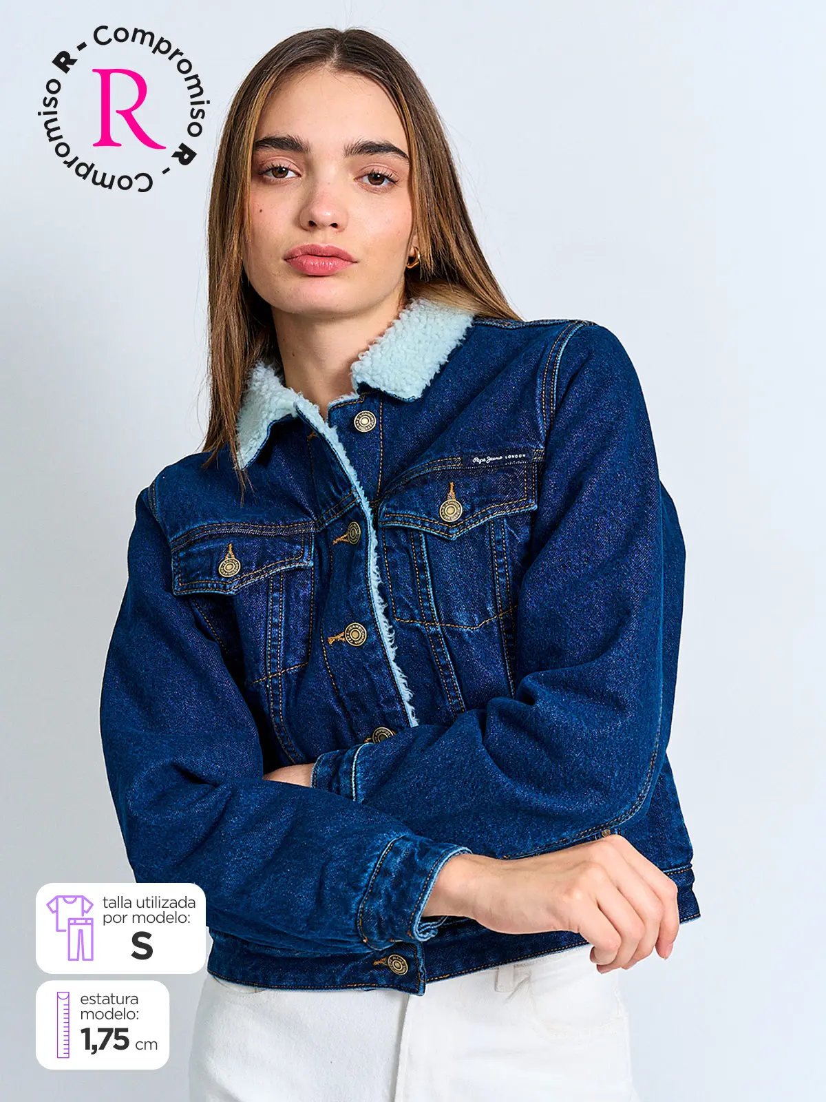 CHAQUETA MUJER PEPE JEANS ALGODÓN CHIPORRO - 1