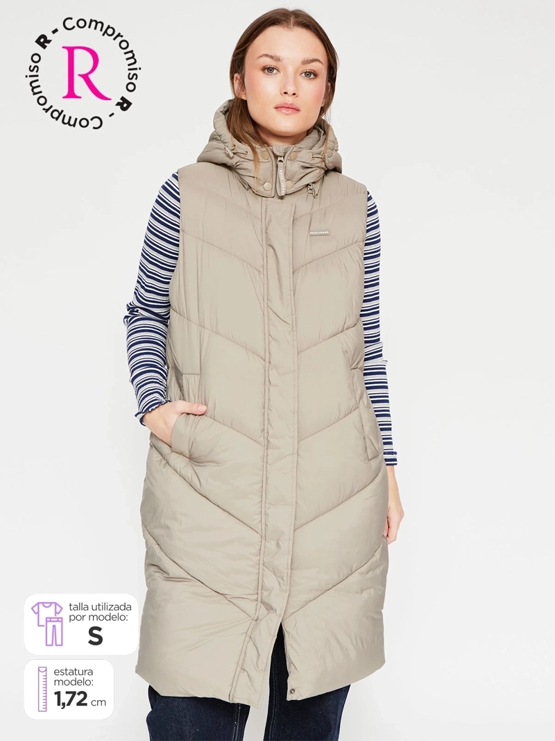 PARKA MUJER PEPE JEANS SIN MANGAS - 1