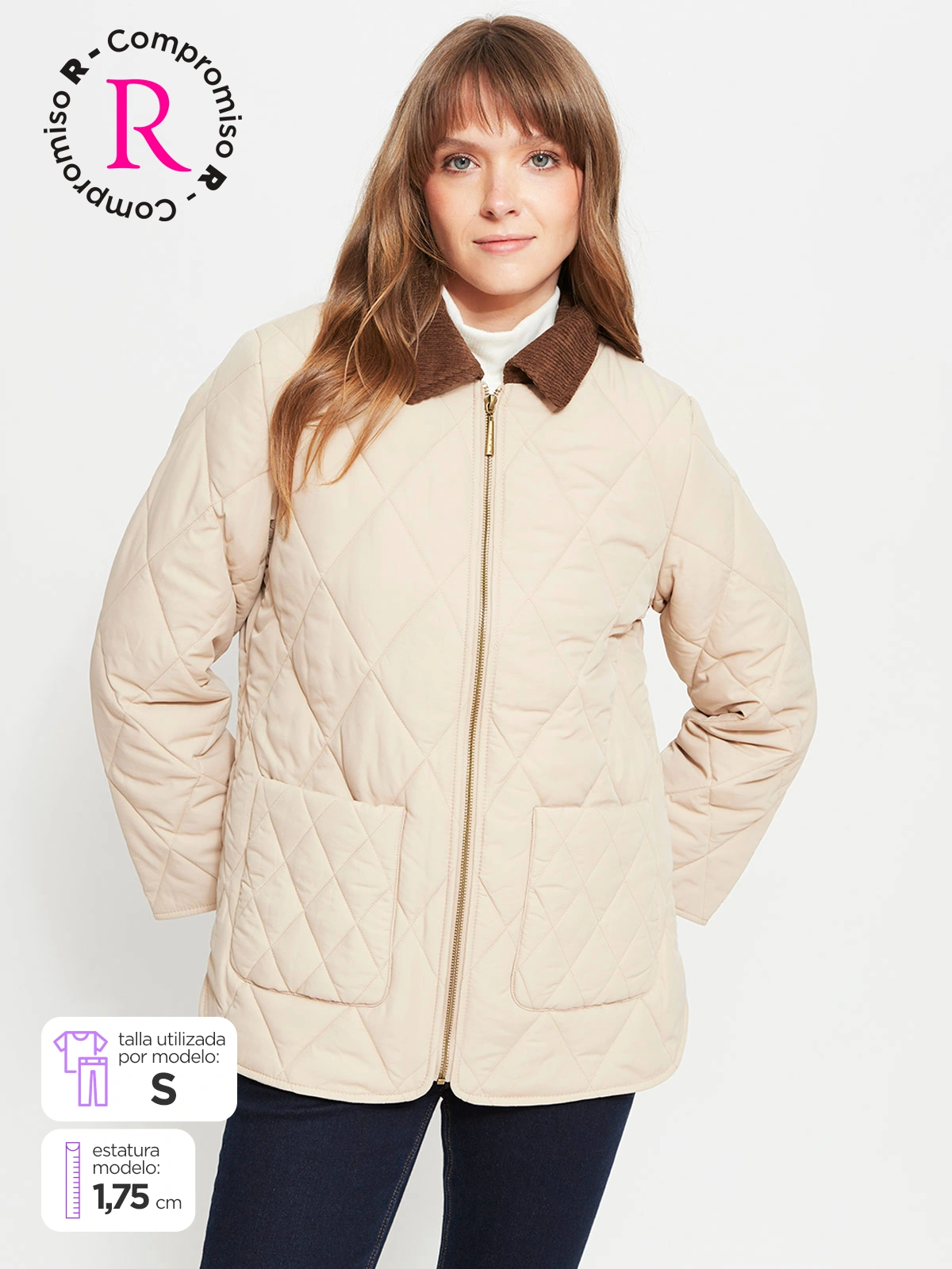 PARKA MUJER AZIZ LARGA QUILTED - 1