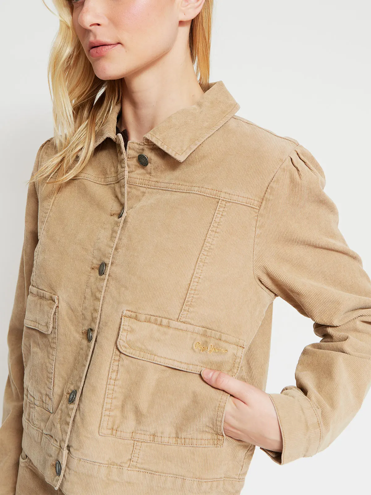 CHAQUETA MUJER PEPE JEANS ALGODÓN COTELÉ - 3