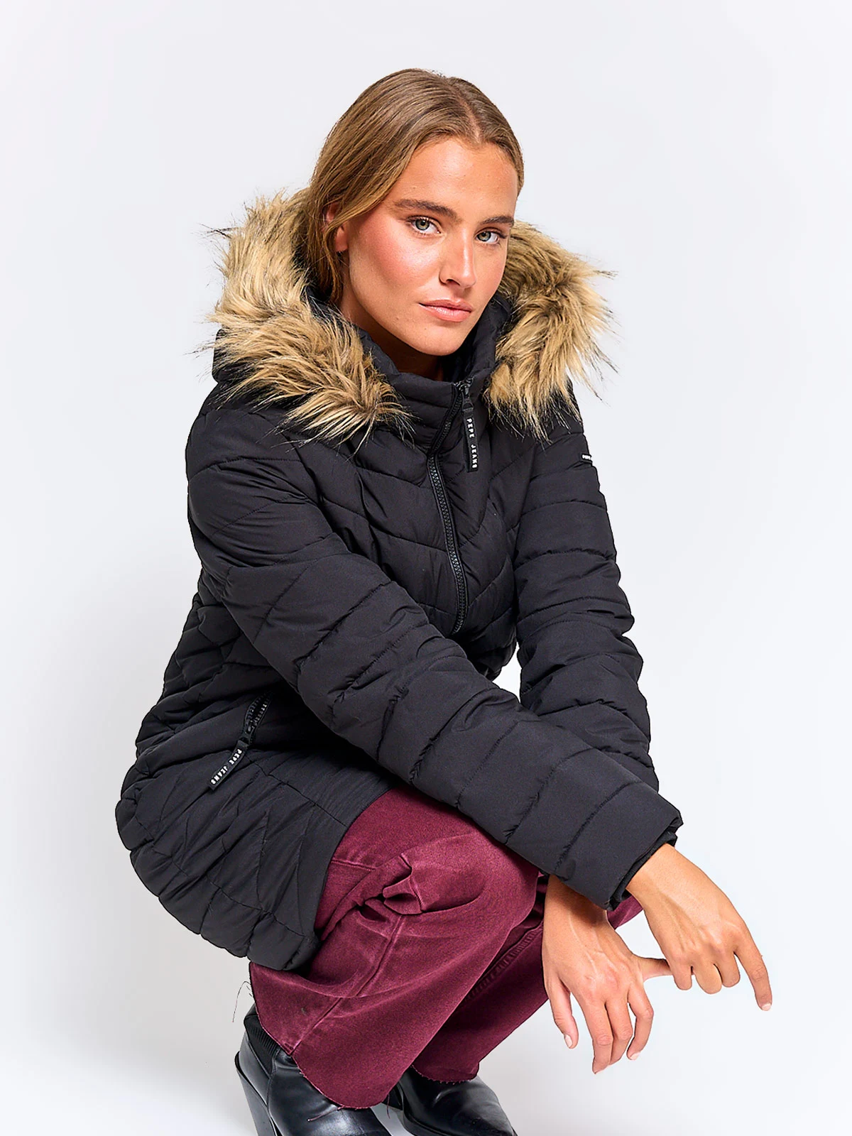 PARKA MUJER PEPE JEANS LARGA - 4