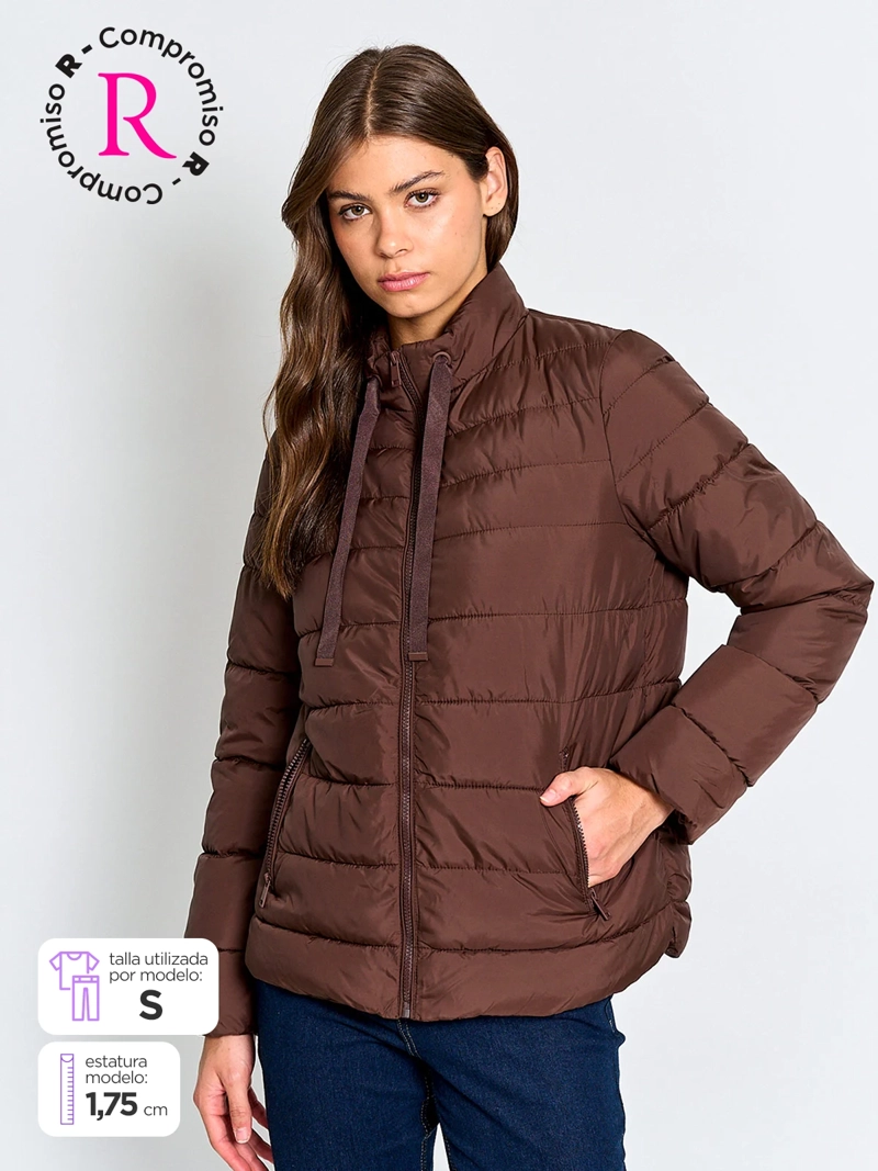 PARKA MUJER AZIZ CORTA BÁSICA - 1