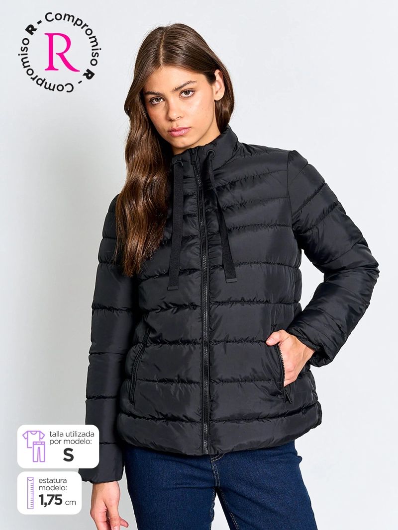 PARKA MUJER AZIZ CORTA BÁSICA - 1