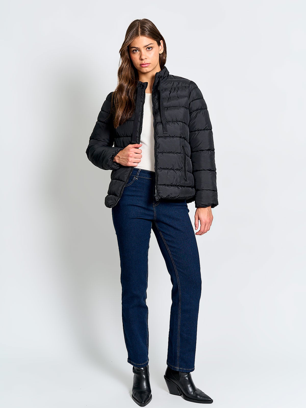 PARKA MUJER AZIZ CORTA BÁSICA - 4