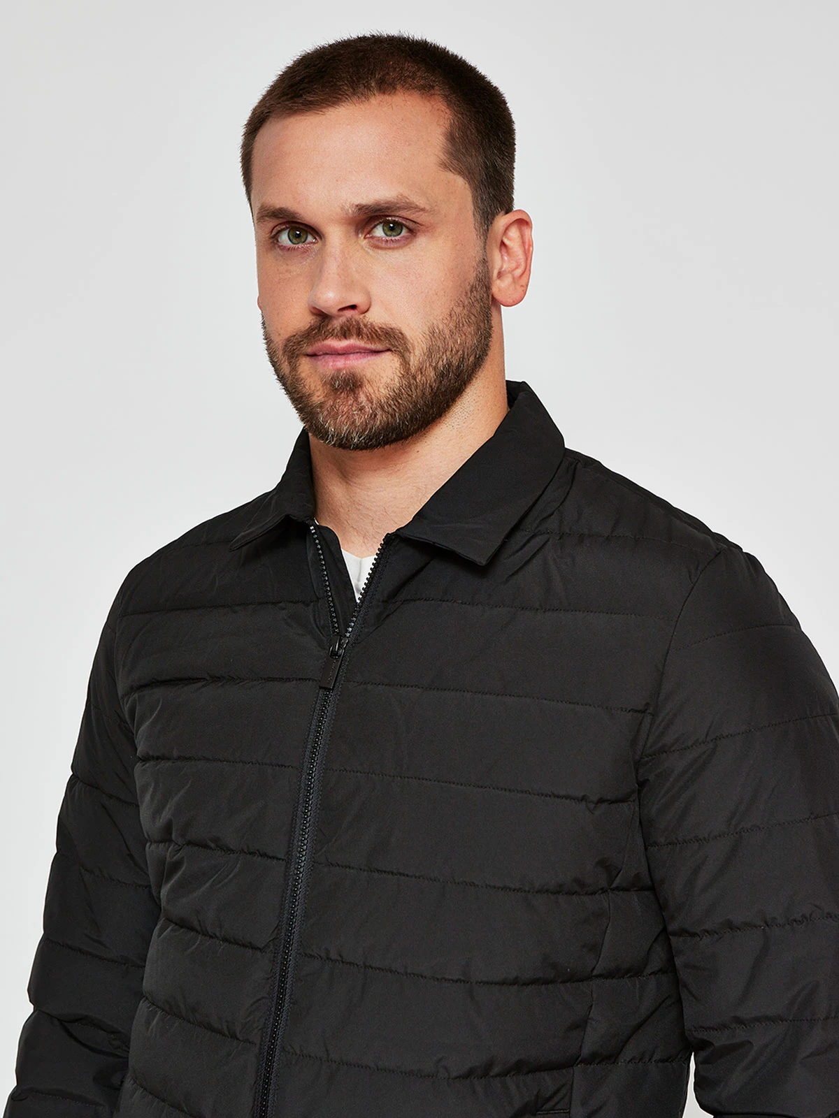 PARKA HOMBRE CACHAREL PLUMA CUELLO CAMISERO - 3