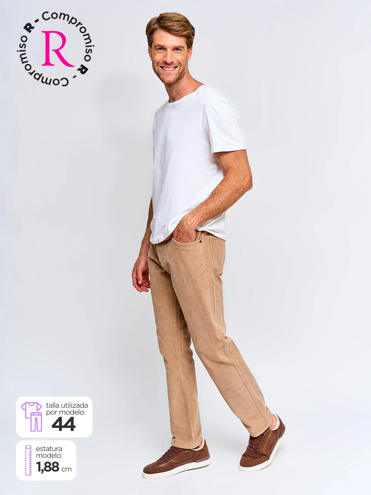 PANTALÓN HOMBRE REGATTA ALGODÓN COTELÉ - 1