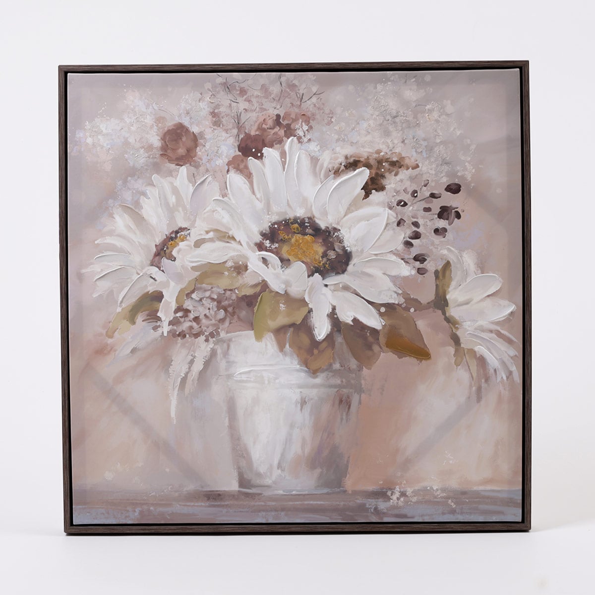 CUADRO RIPLEY HOME MACETERA METAL FLORES 60X60 CM - 1