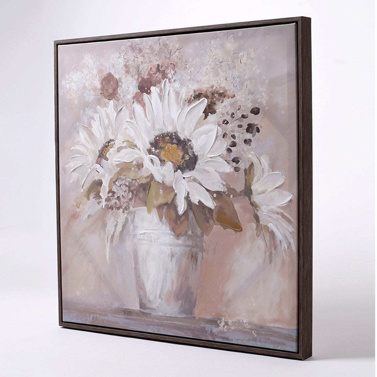 CUADRO RIPLEY HOME MACETERA METAL FLORES 60X60 CM - 2