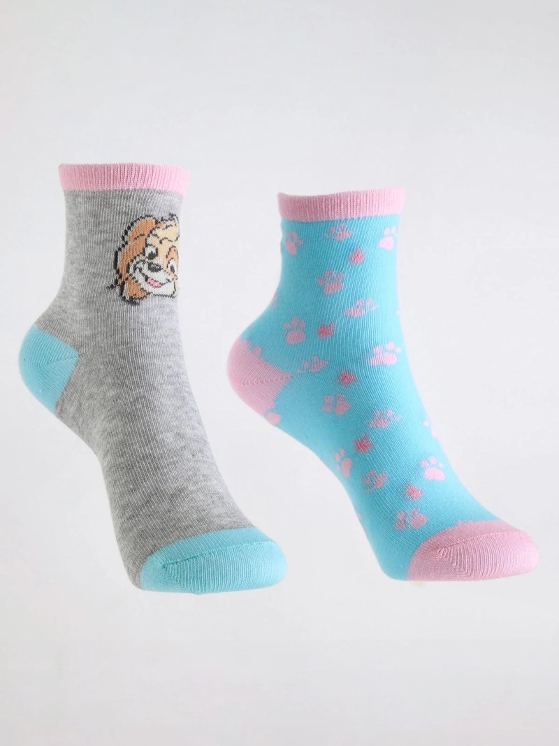PACK X2 CALCETINES NIÑA PAW PATROL