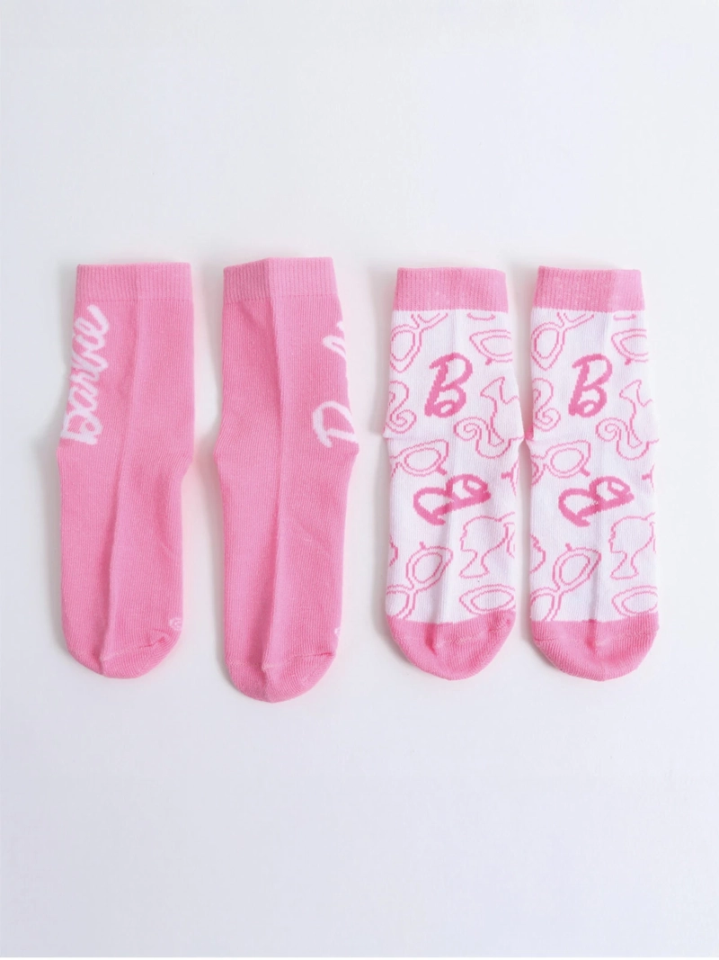 PACK X2 CALCETINES NIÑA BARBIE - 1