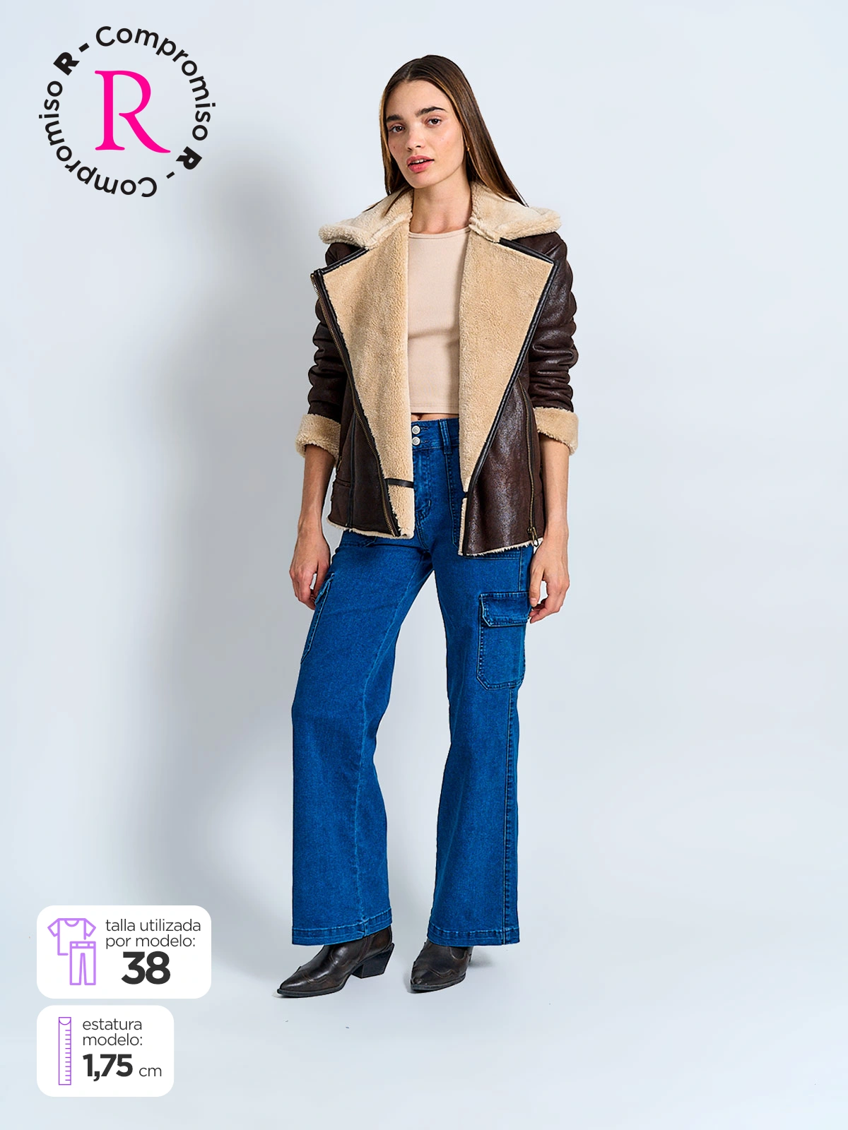 JEANS MUJER AEROPOSTALE ALGODÓN CARGO - 1