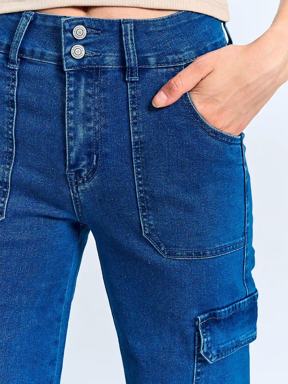 JEANS MUJER AEROPOSTALE ALGODÓN CARGO - 4