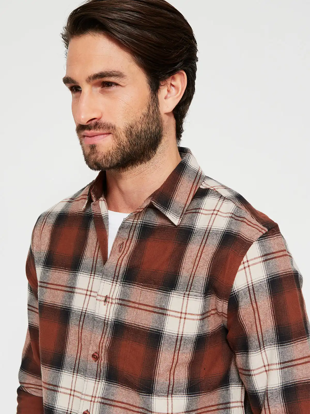 CAMISA HOMBRE AEROPOSTALE ALGODÓN MANGA LARGA FRANELA - 3
