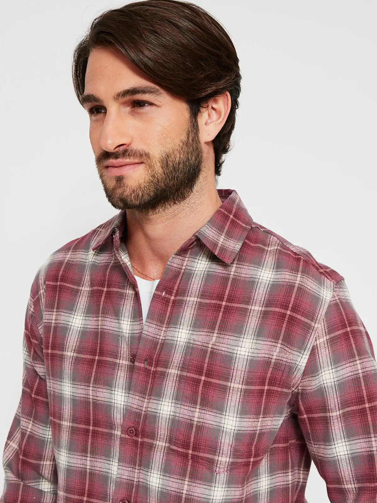 CAMISA HOMBRE AEROPOSTALE ALGODÓN MANGA LARGA FRANELA - 3