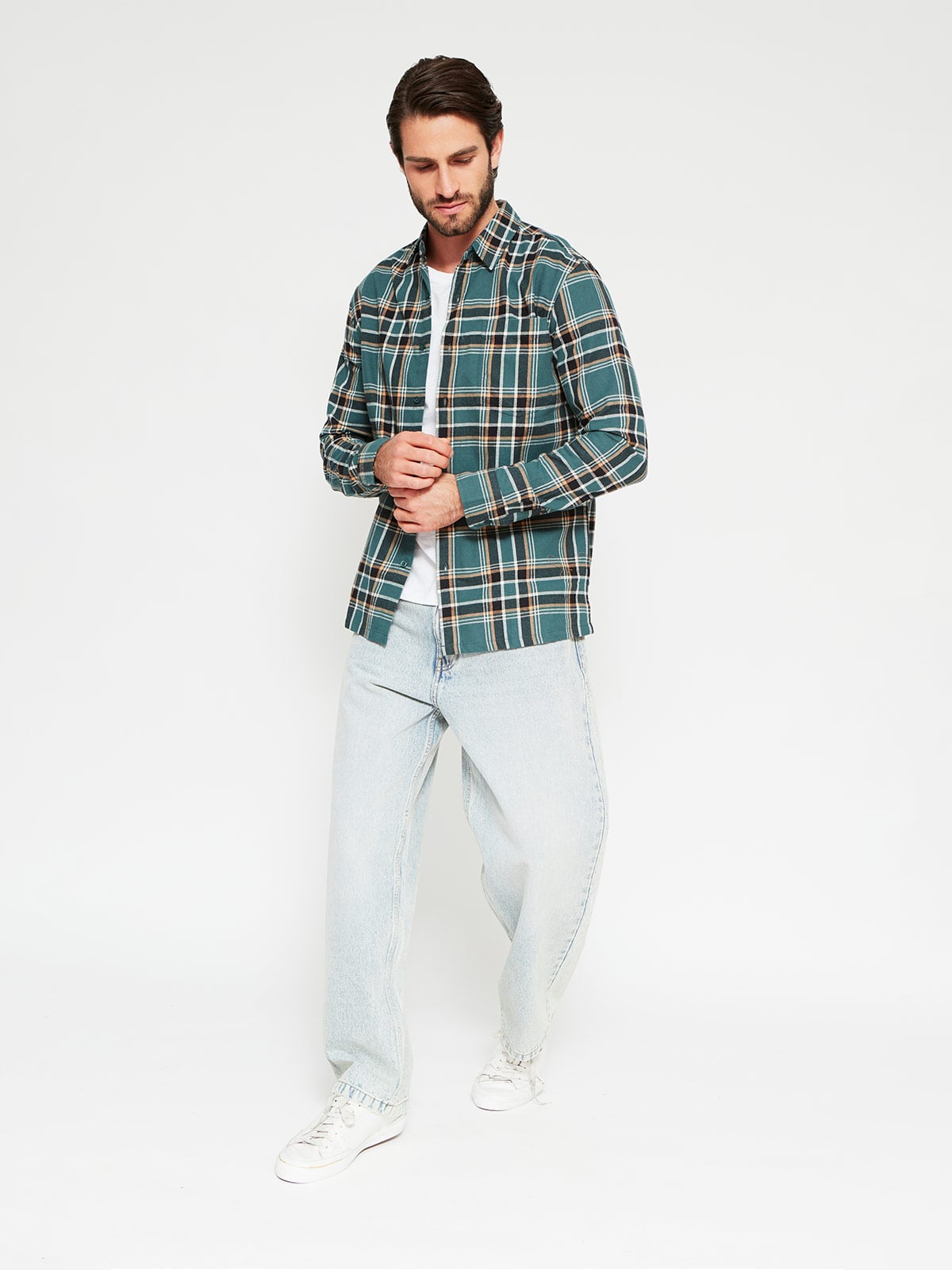 CAMISA HOMBRE AEROPOSTALE ALGODÓN MANGA LARGA FRANELA - 4