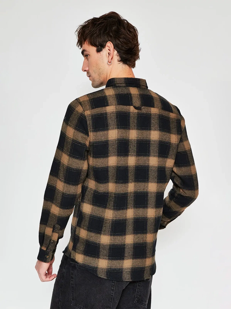 CAMISA HOMBRE BARBADOS ALGODÓN MANGA LARGA FRANELA - 2