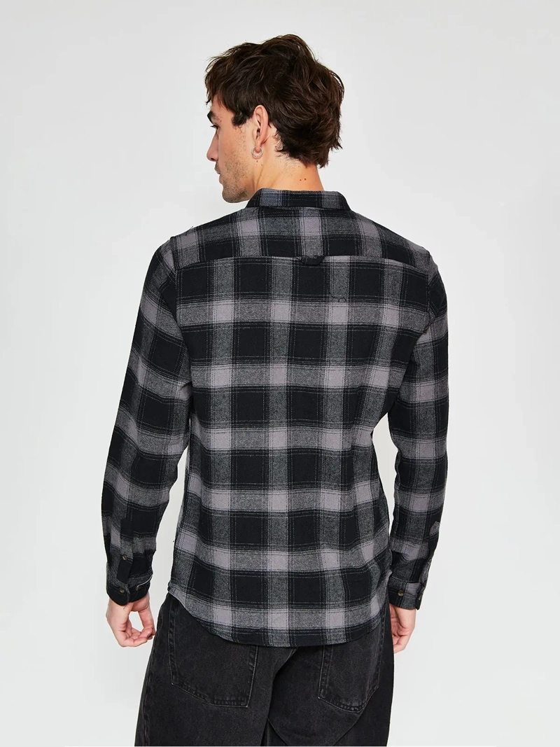 CAMISA HOMBRE BARBADOS ALGODÓN MANGA LARGA FRANELA - 2