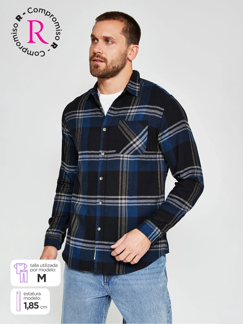 CAMISA HOMBRE CLOUDBREAK MANGA LARGA FRANELA - 1