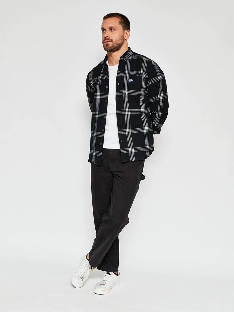 CAMISA HOMBRE ROBERT LEWIS MANGA LARGA FRANELA - 4