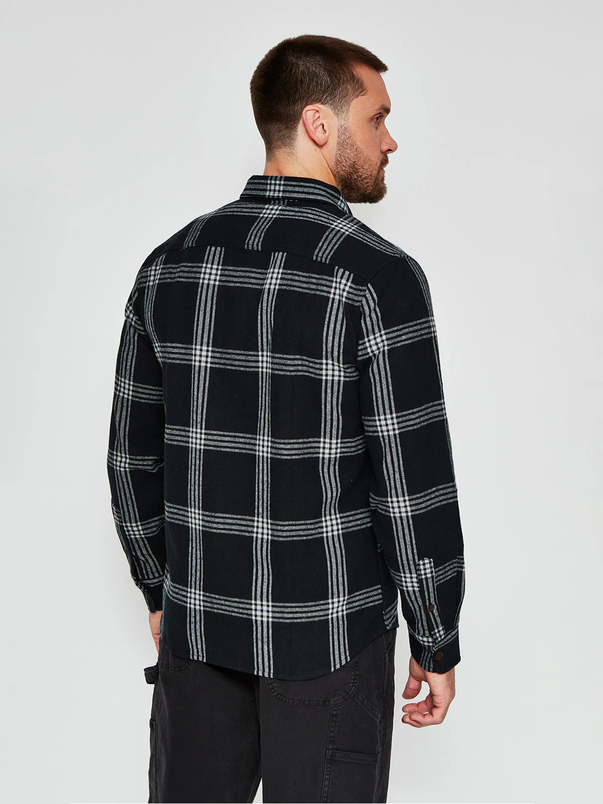 CAMISA HOMBRE ROBERT LEWIS MANGA LARGA FRANELA - 2