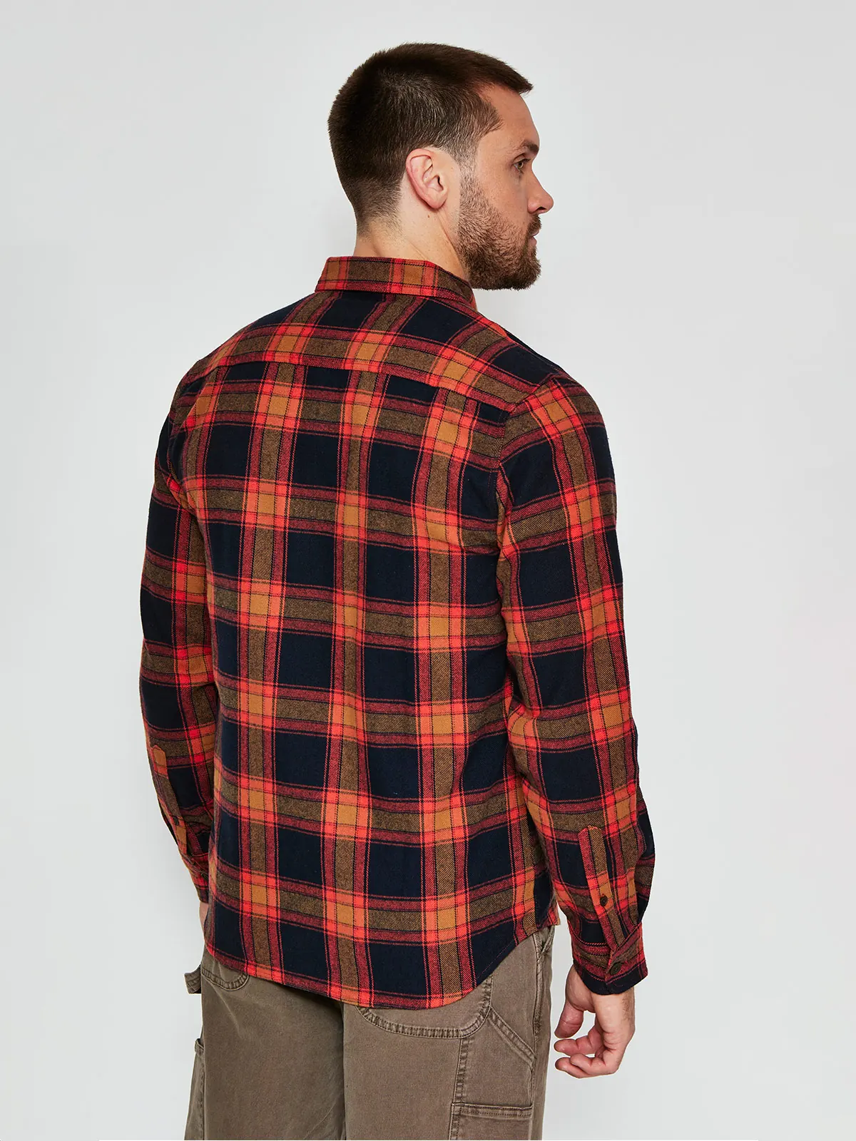 CAMISA HOMBRE ROBERT LEWIS MANGA LARGA FRANELA - 2