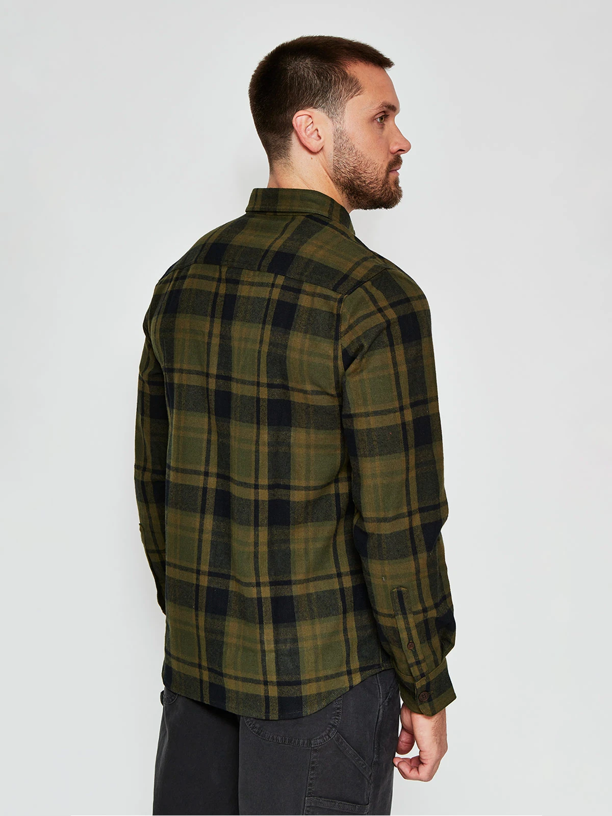 CAMISA HOMBRE ROBERT LEWIS MANGA LARGA FRANELA - 2