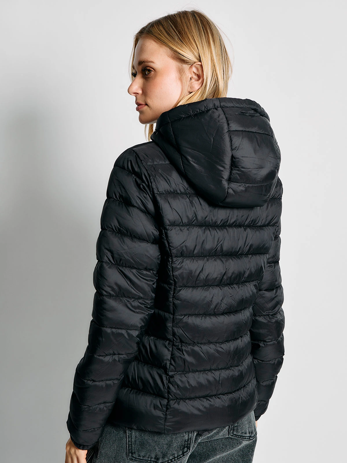 PARKA MUJER INDEX CORTA CON GORRO - 2