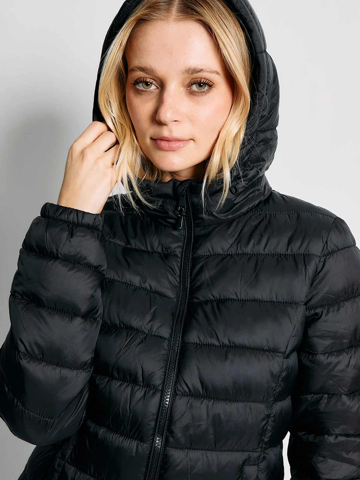 PARKA MUJER INDEX CORTA CON GORRO - 3